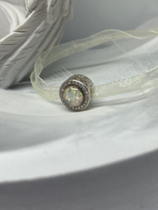 Filigree  Diamanté Round Charm