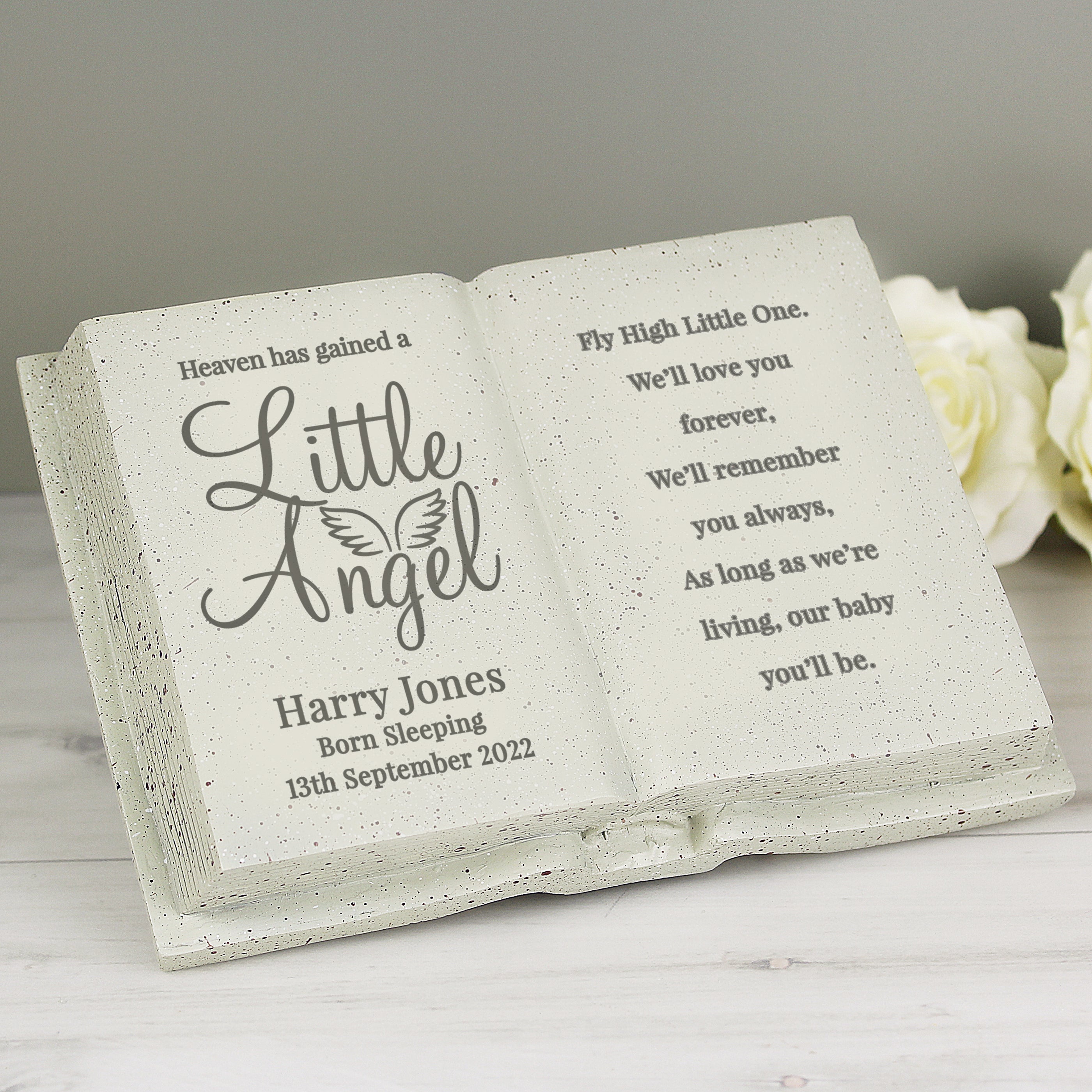 Personalised Little Angel Memorial Book