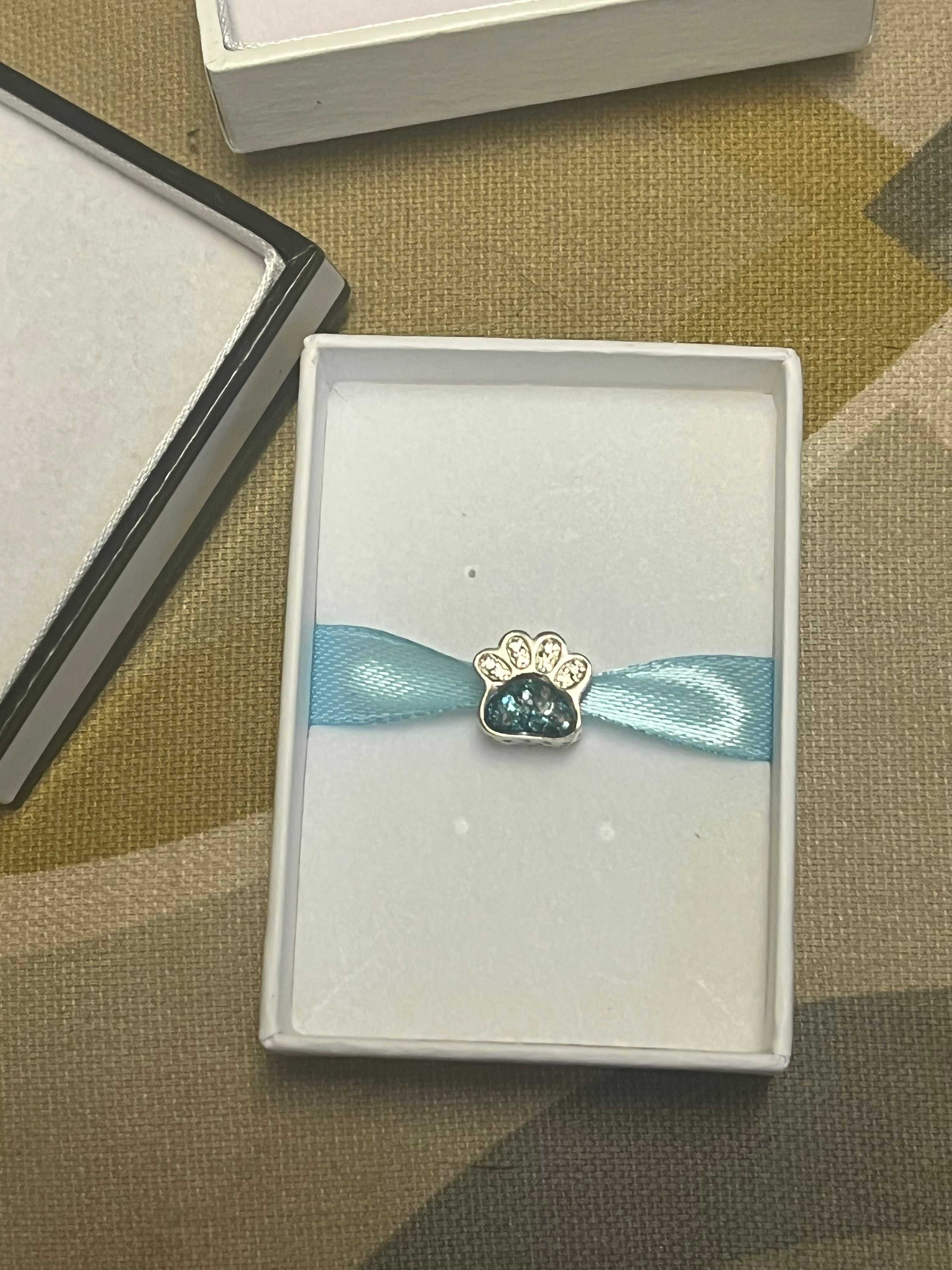 Diamanté paw  charm