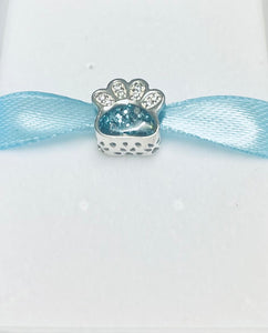 Diamanté paw  charm